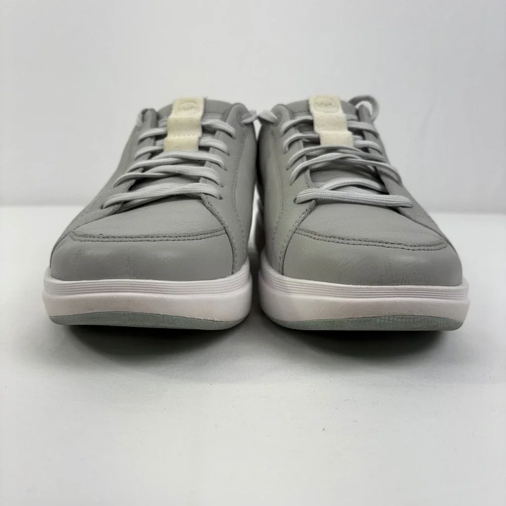 Kizik Sydney Womens Leather Hands Free Slip On Sneakers Harbor Mist Grey Size 10